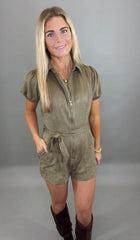 Suede Pursuit Romper