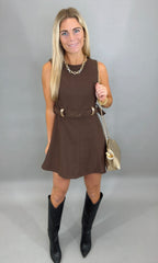Poised Intent Dress (brown)