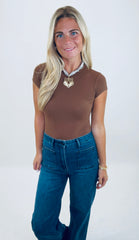 Smooth Operator Bodysuit (brown)