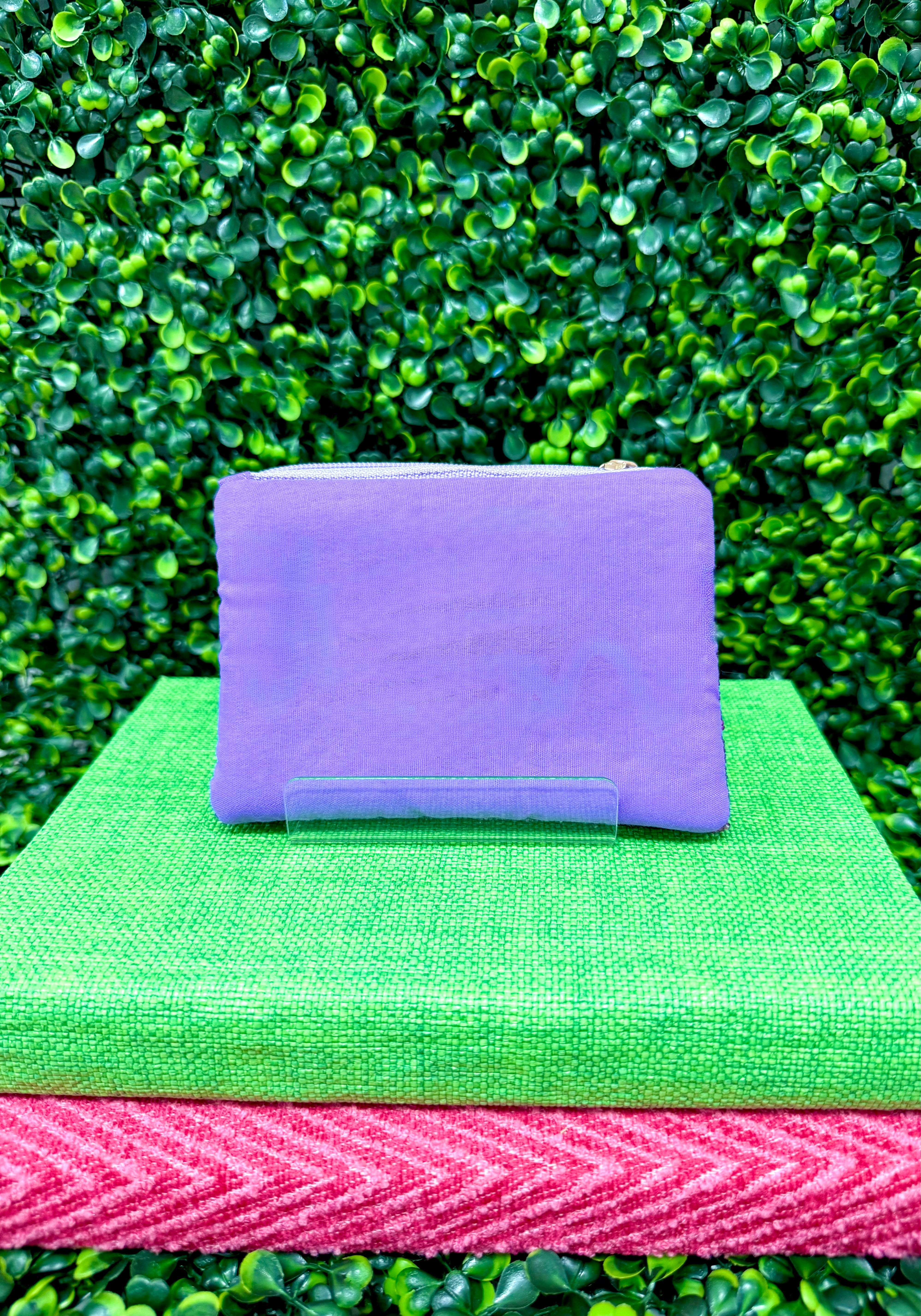 Frogs Beaded Pouch