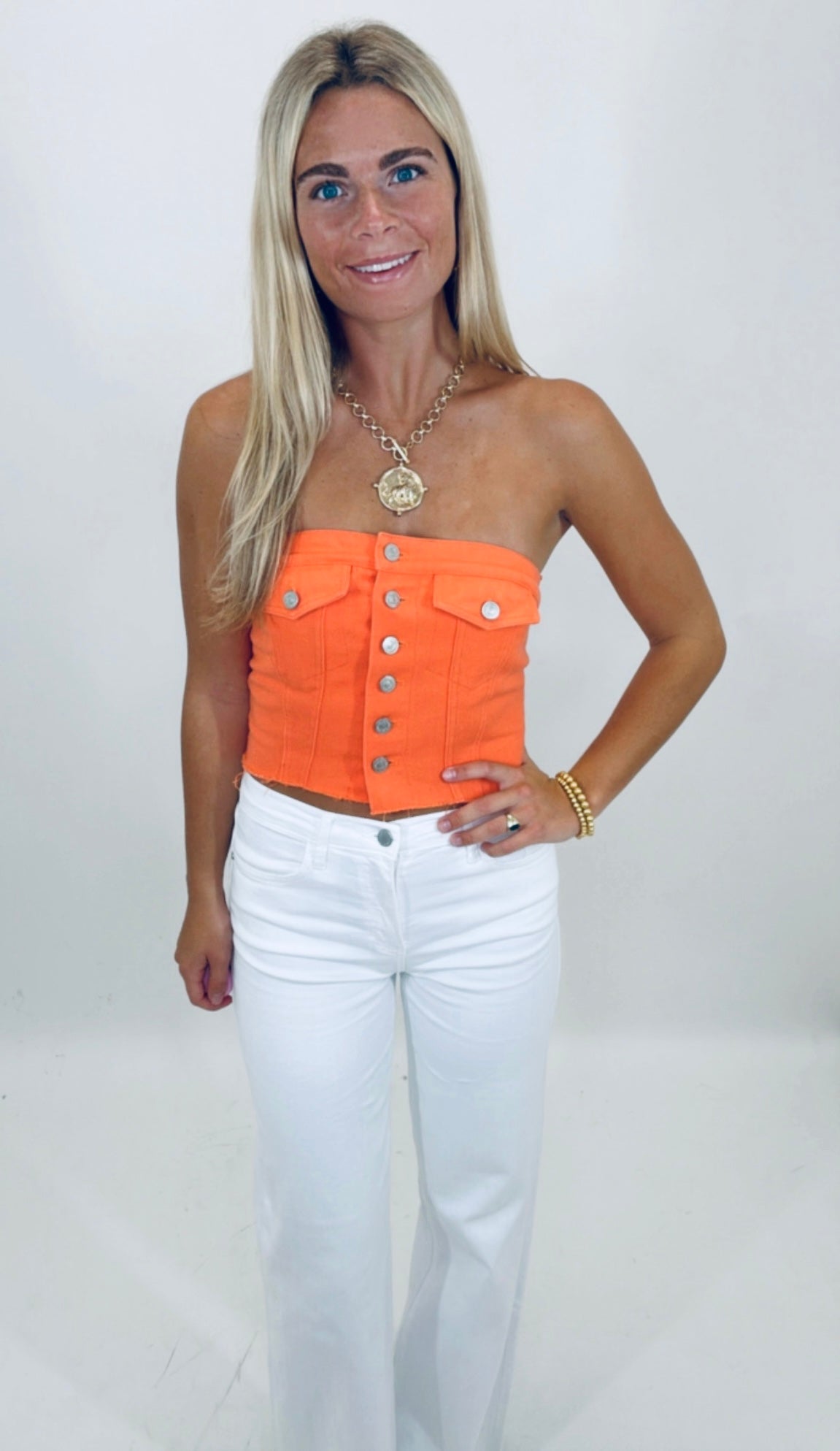 Sunset Snap Top