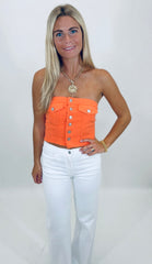 Sunset Snap Top