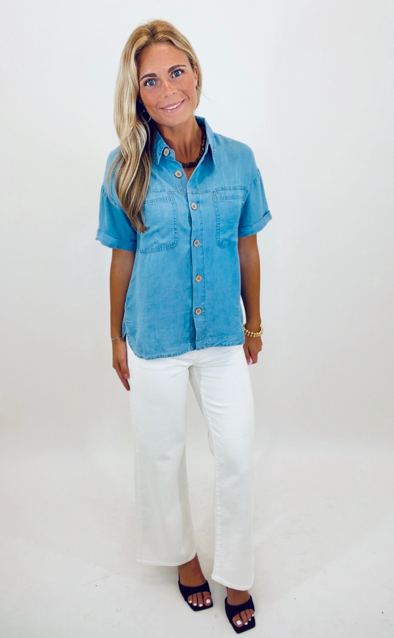 Chambray All Day Top