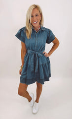 Chambray Charm Dress