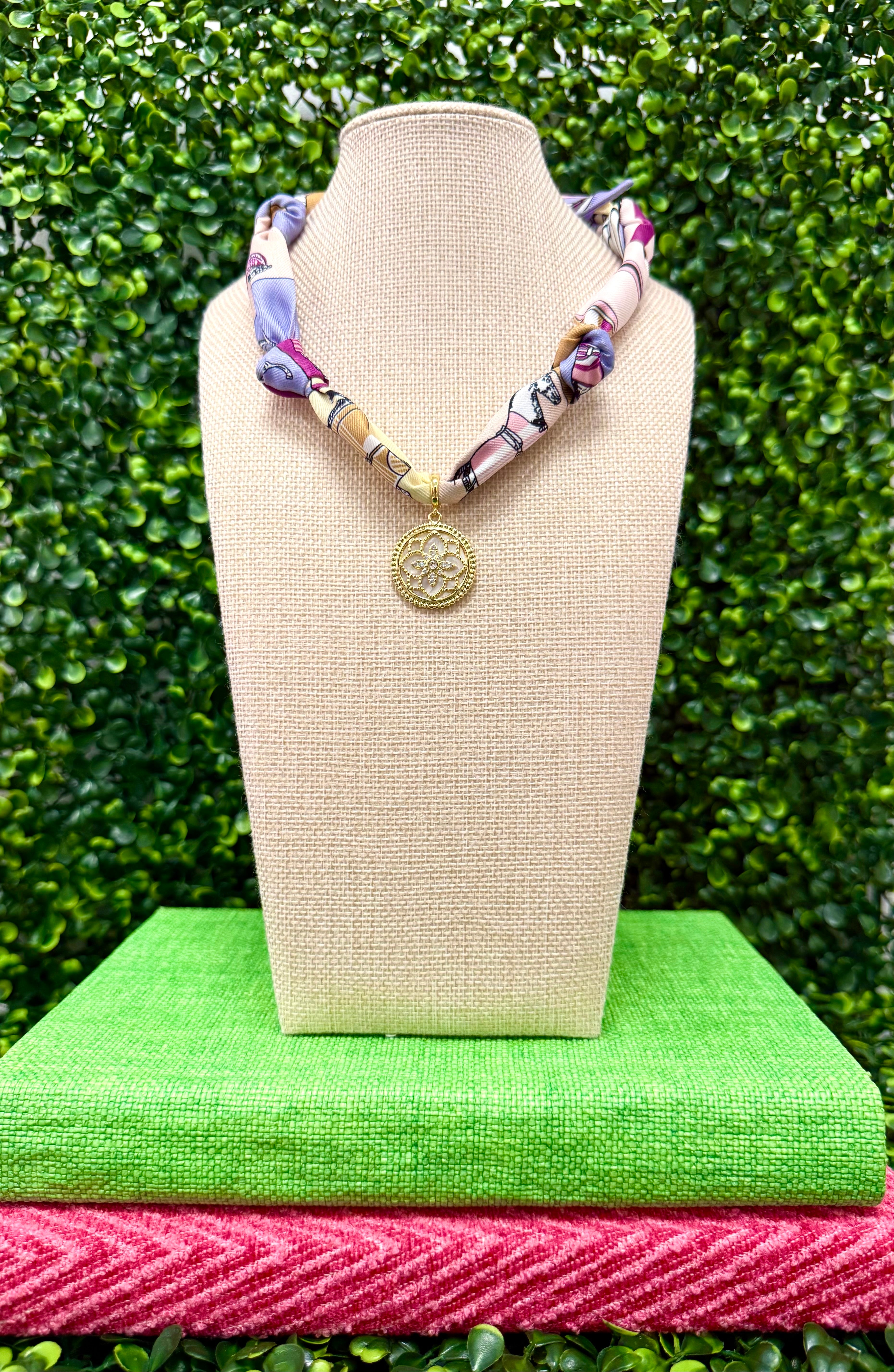 Carousel Coin Scarf Necklace