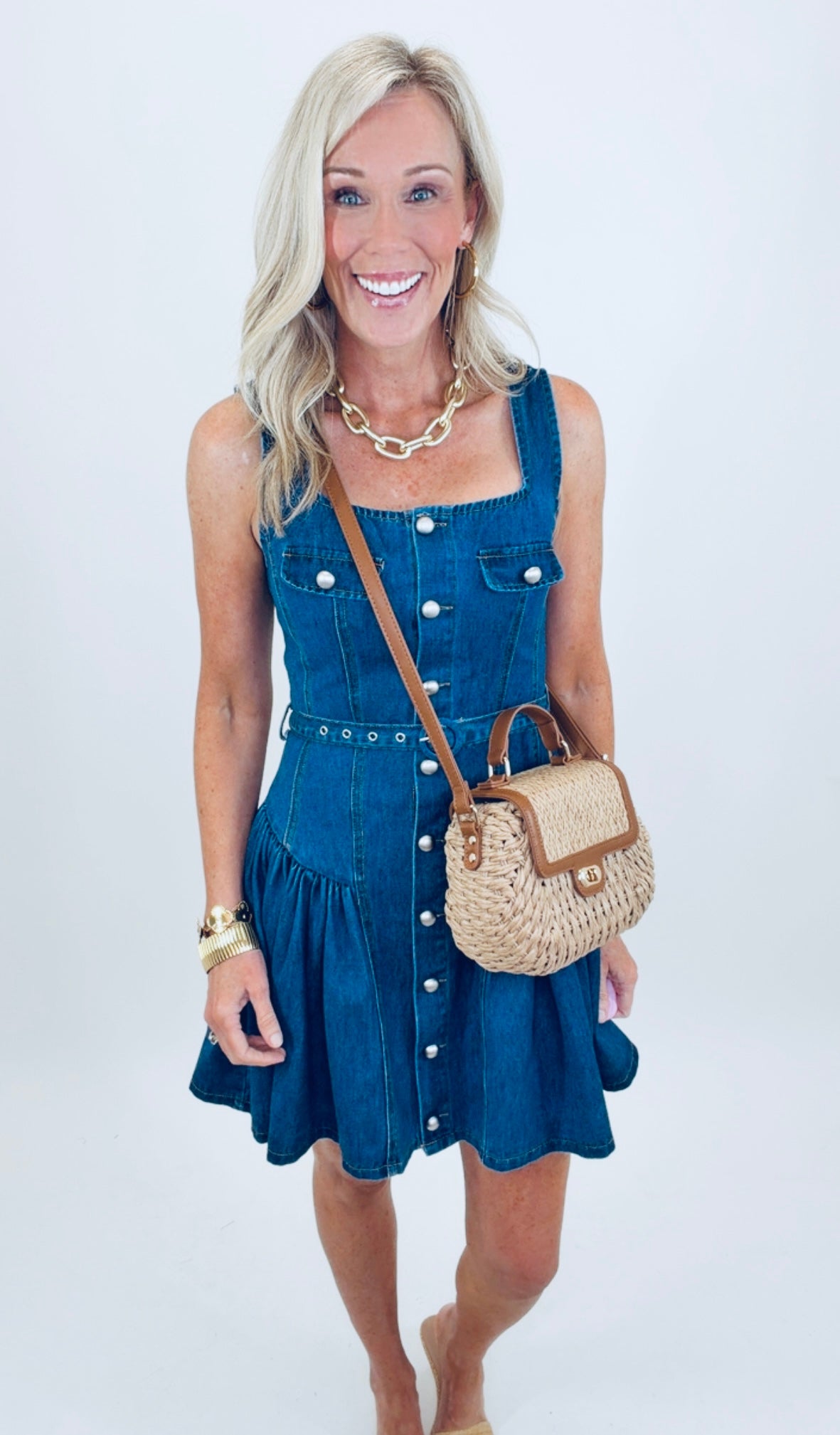 Buttoned Up Darling Dress