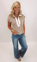 Zip It Top (lt taupe)