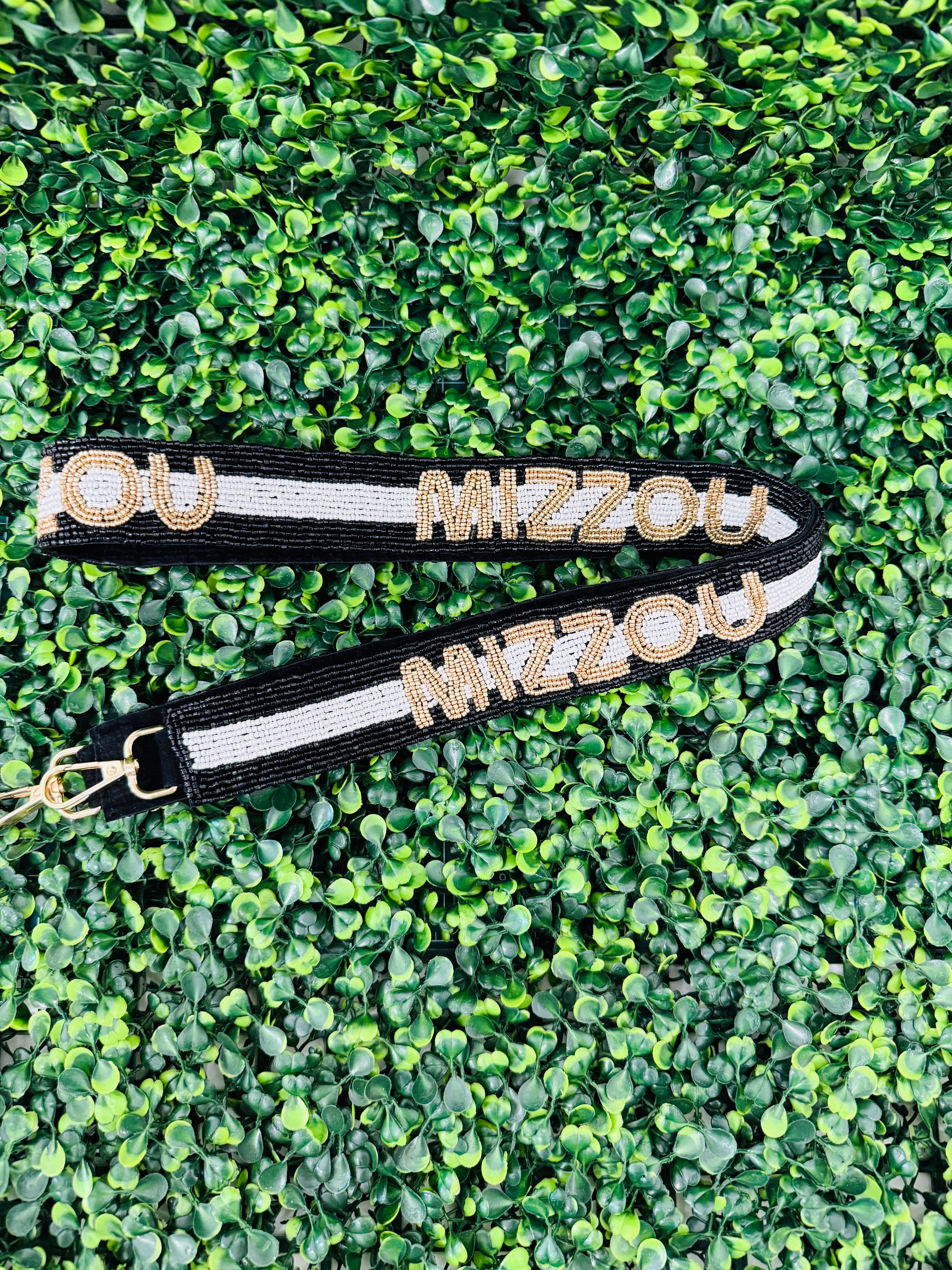 Mizzou Beaded Guitar Strap