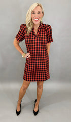 Timeless Tweed Dress (red)