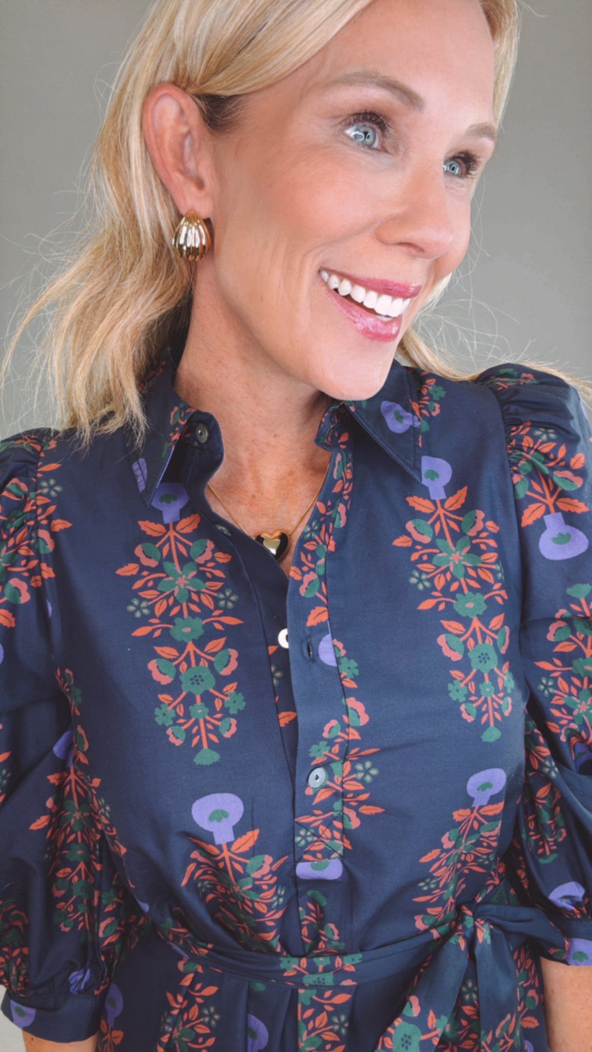 Storyline Midi Dress (navy)