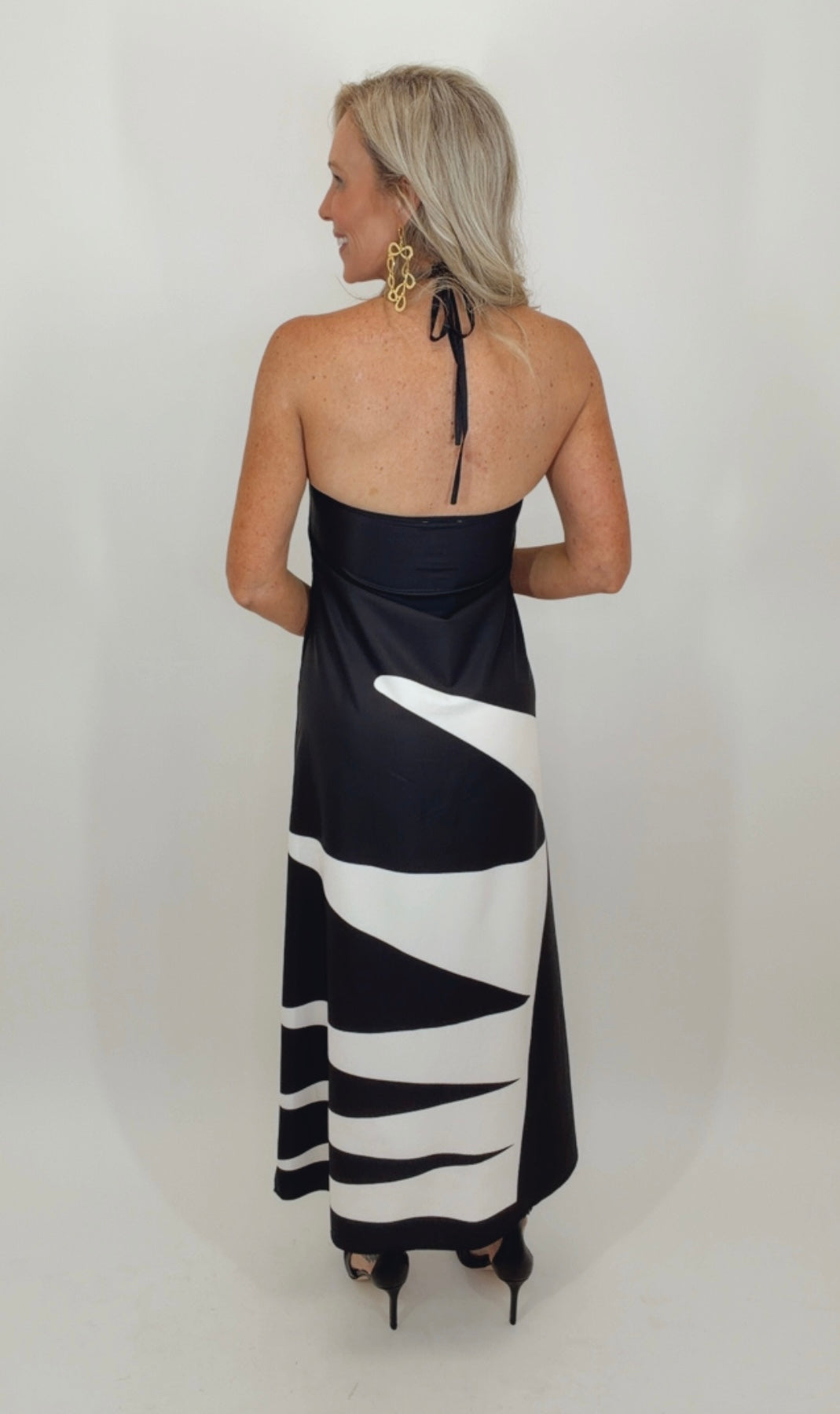 Midnight Palms Maxi Dress
