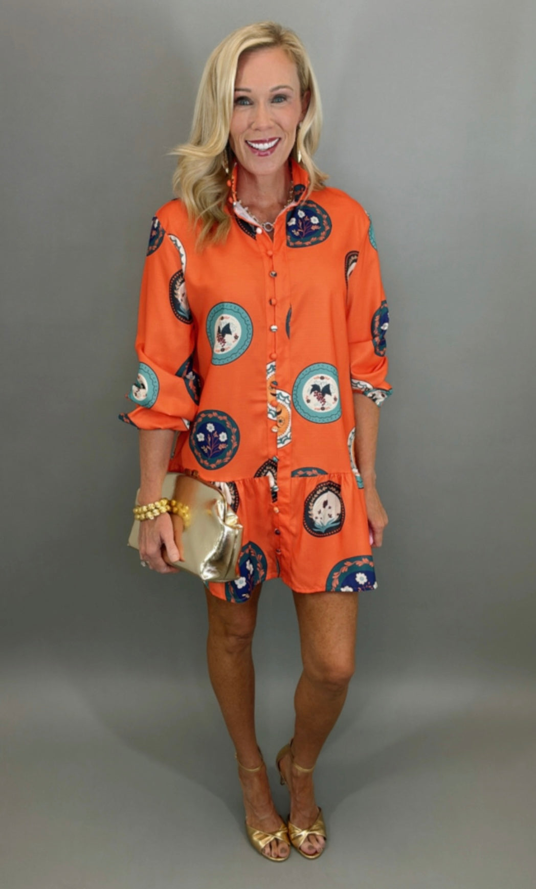 Autumn Medallion Dress