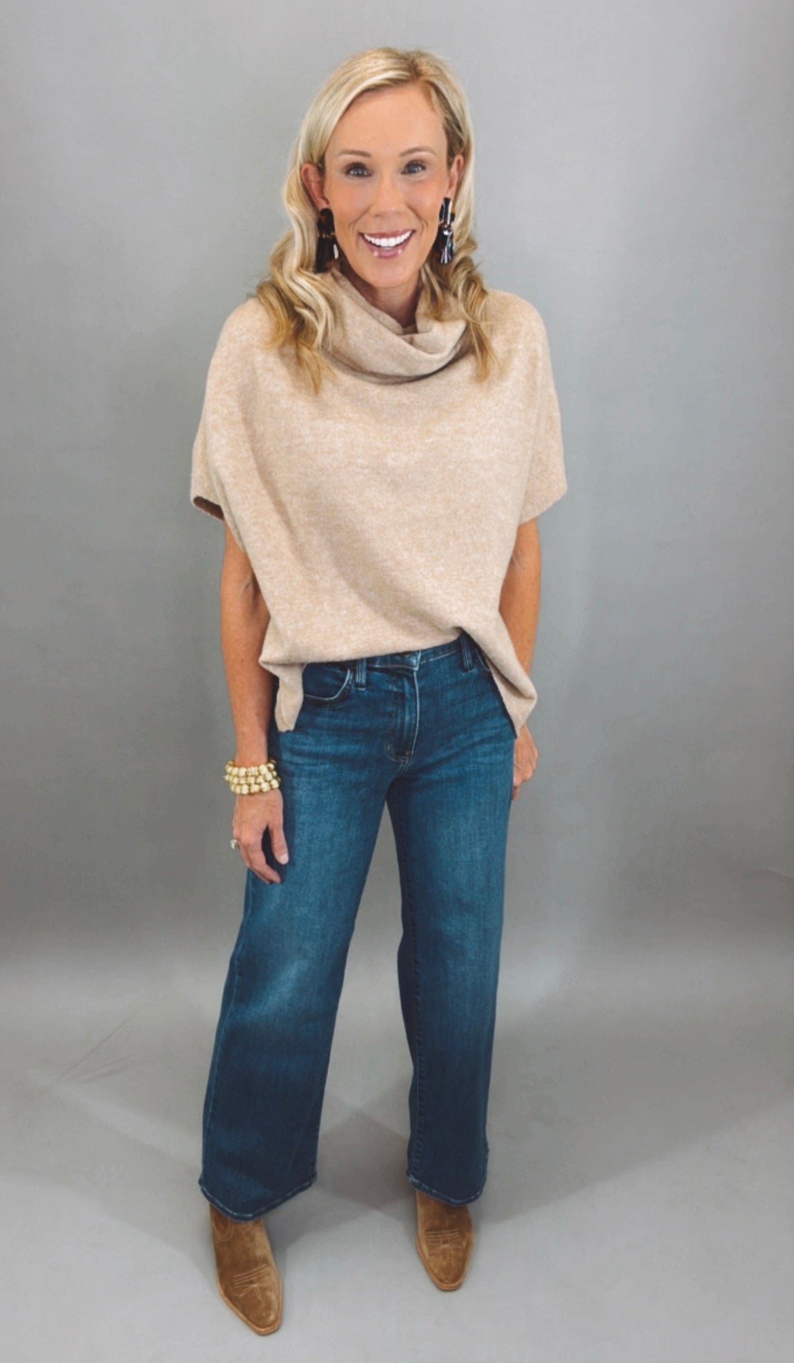 Soho Cowl Top (camel)