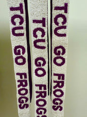 "Go Frogs" Bead Purse Strap