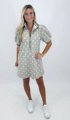 Midtown Bloom Dress (mocha)