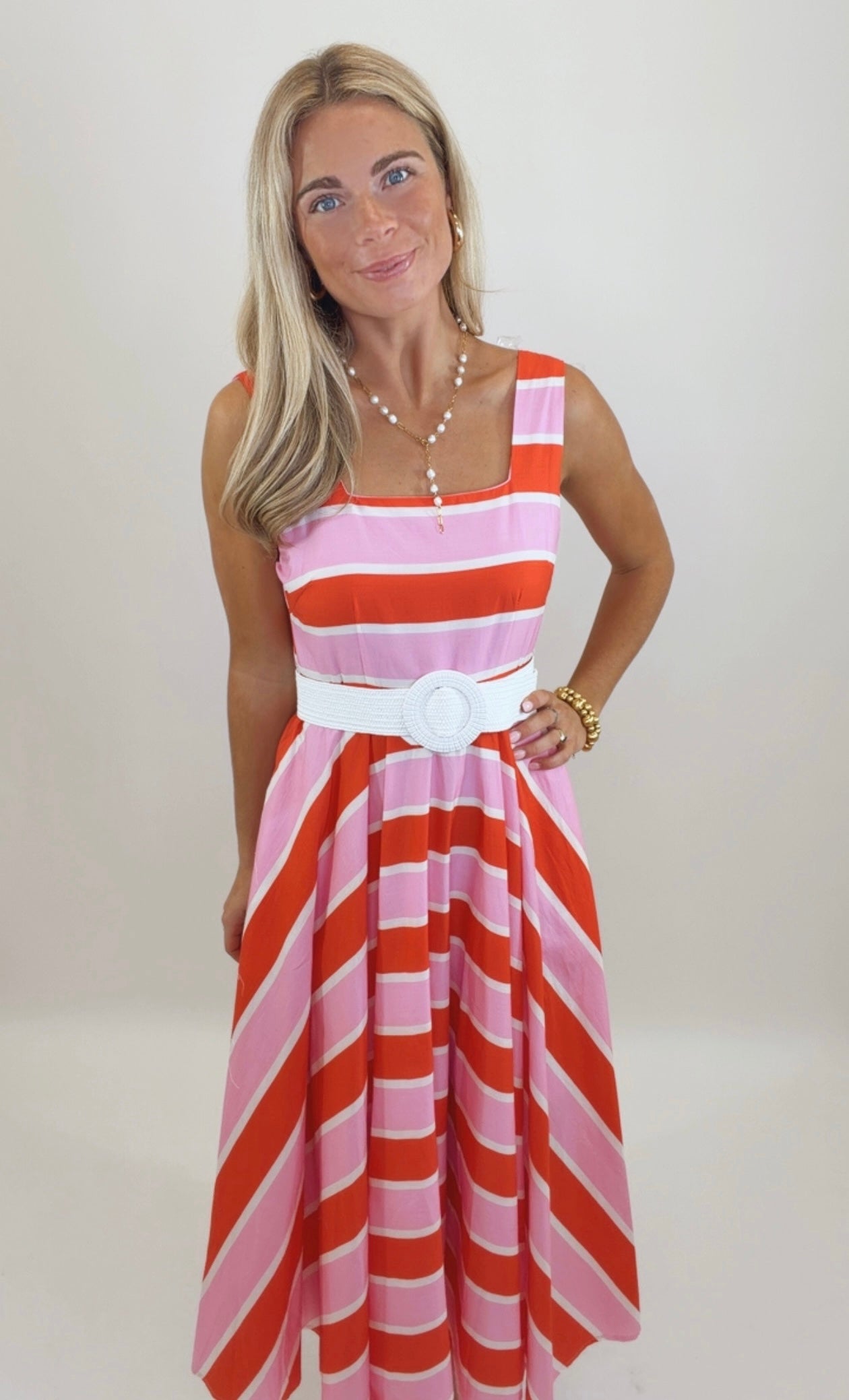 Sunset Sorbet Midi Dress