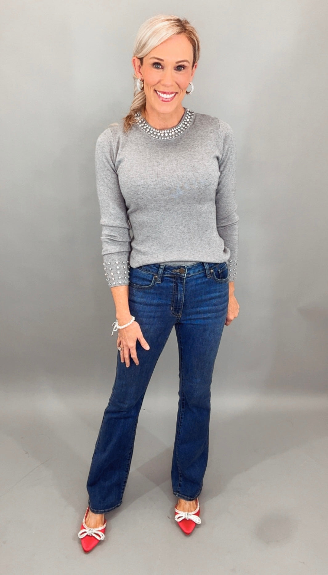 Starlit Collar Knit (grey)