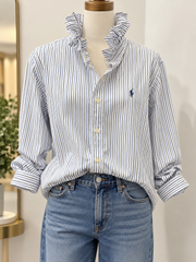 Second Story Shirt (Polo/LtBlNvStrp/L)