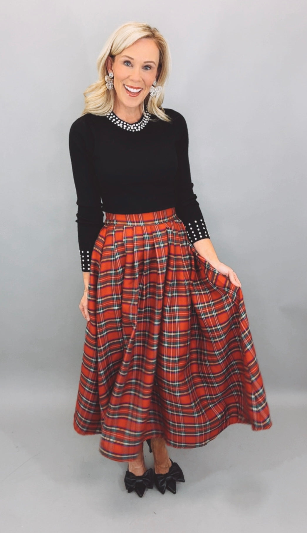 Starlit Collar Knit (black)