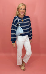 Boardwalk Stripe Sweater (navy)