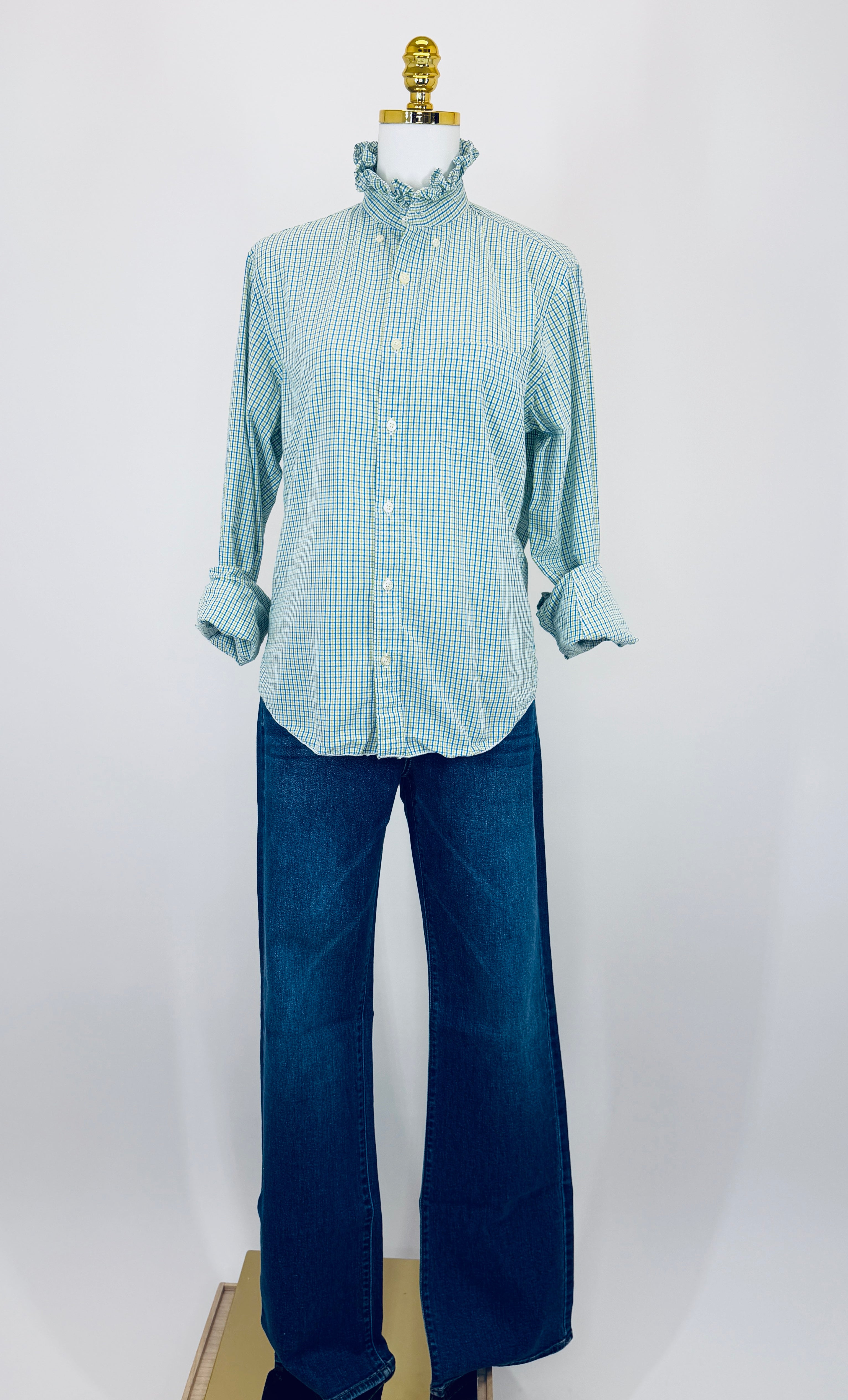 Second Story Shirt (JCrew/LimeBl/S)
