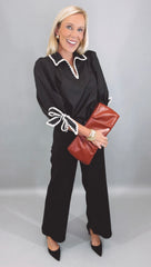 Bow & Bold Blouse (black)