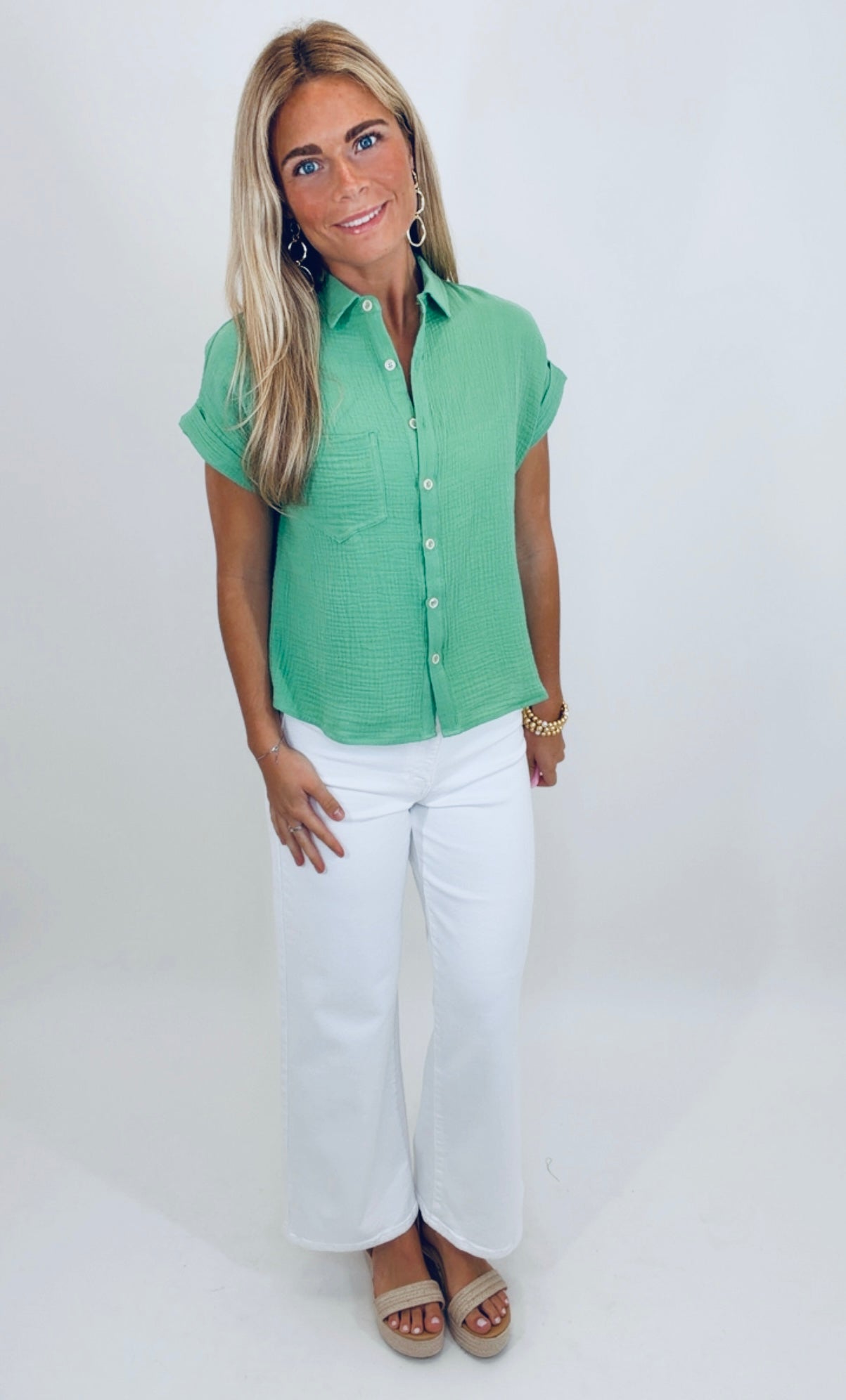 Rowan Relaxed Top (green)
