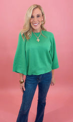 Off-Duty Fave Sweater (green)