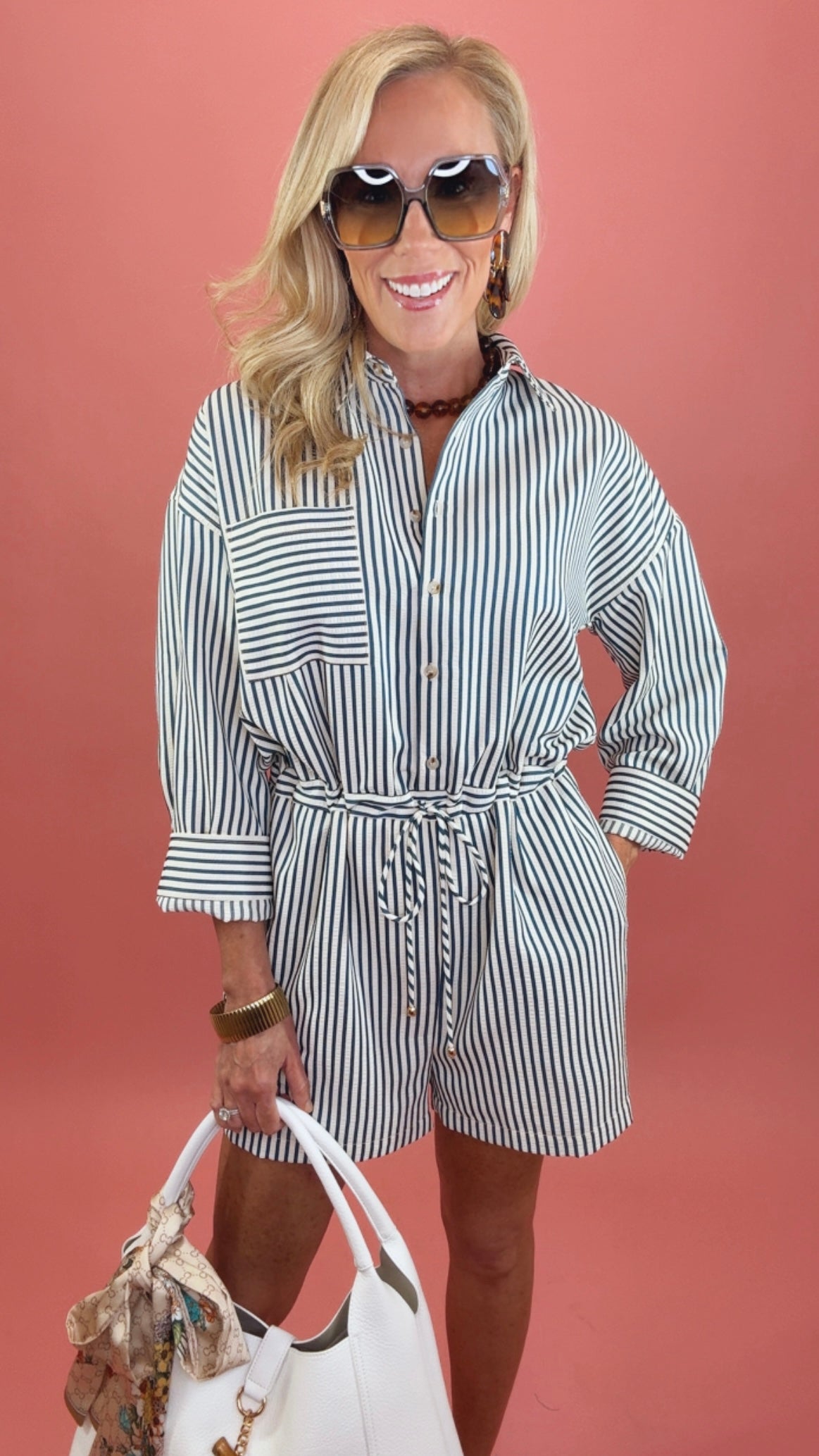 Well Played Stripe Romper