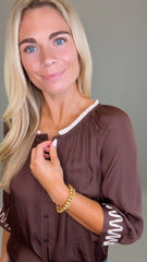 Sutton Blouse (chocolate)