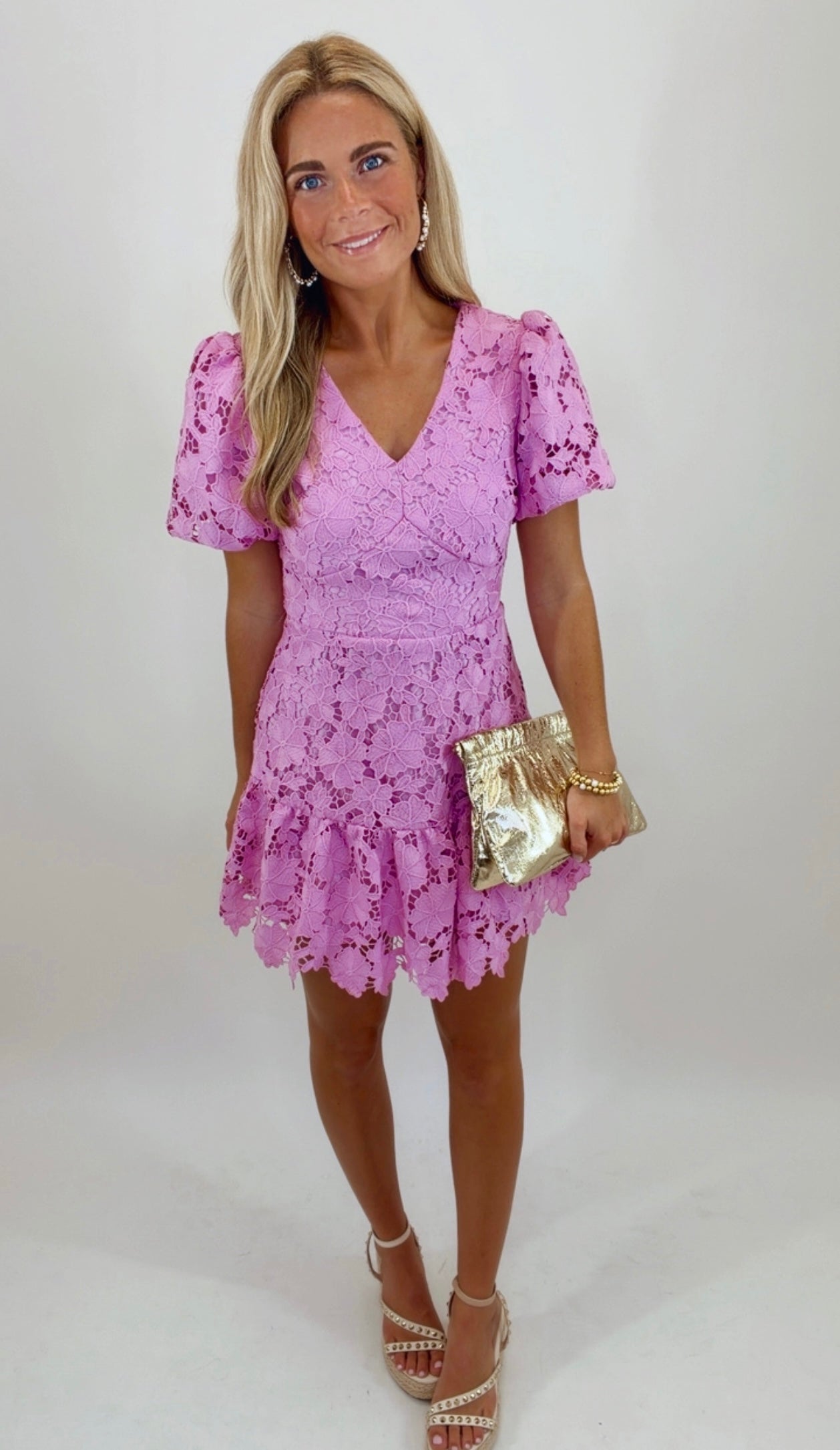 Lilac Lace Affair Dress