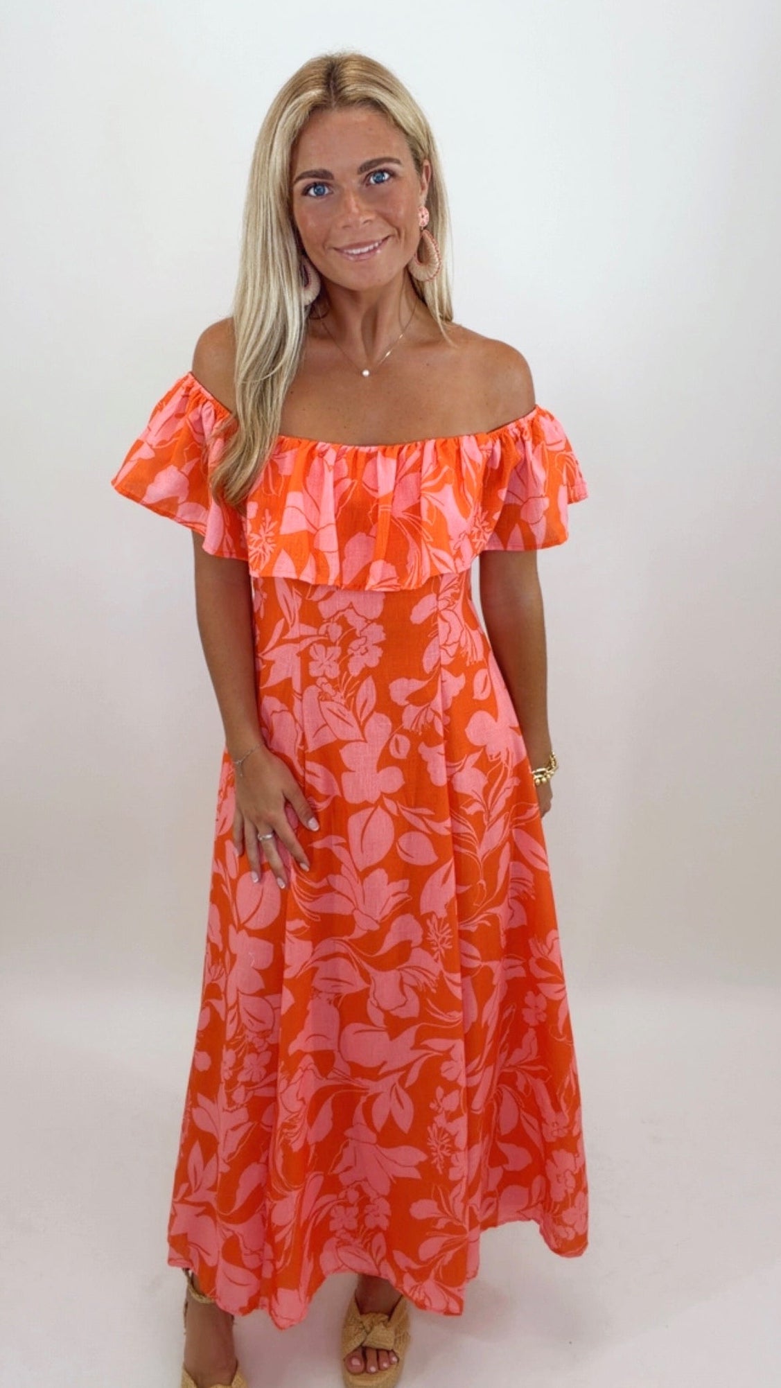 Off the Shoulder Moment Maxi