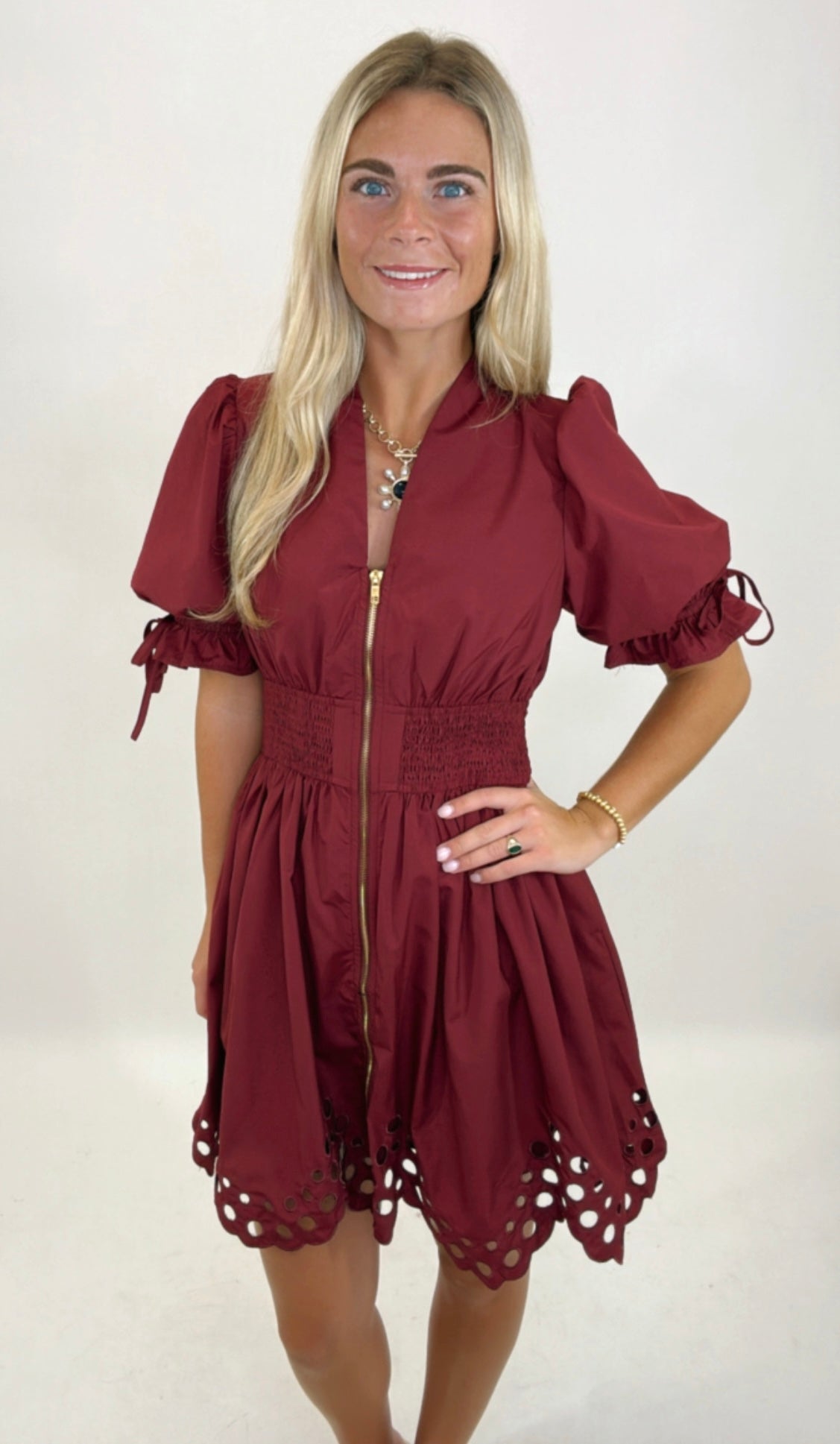 Easy Street Dress (burgundy)