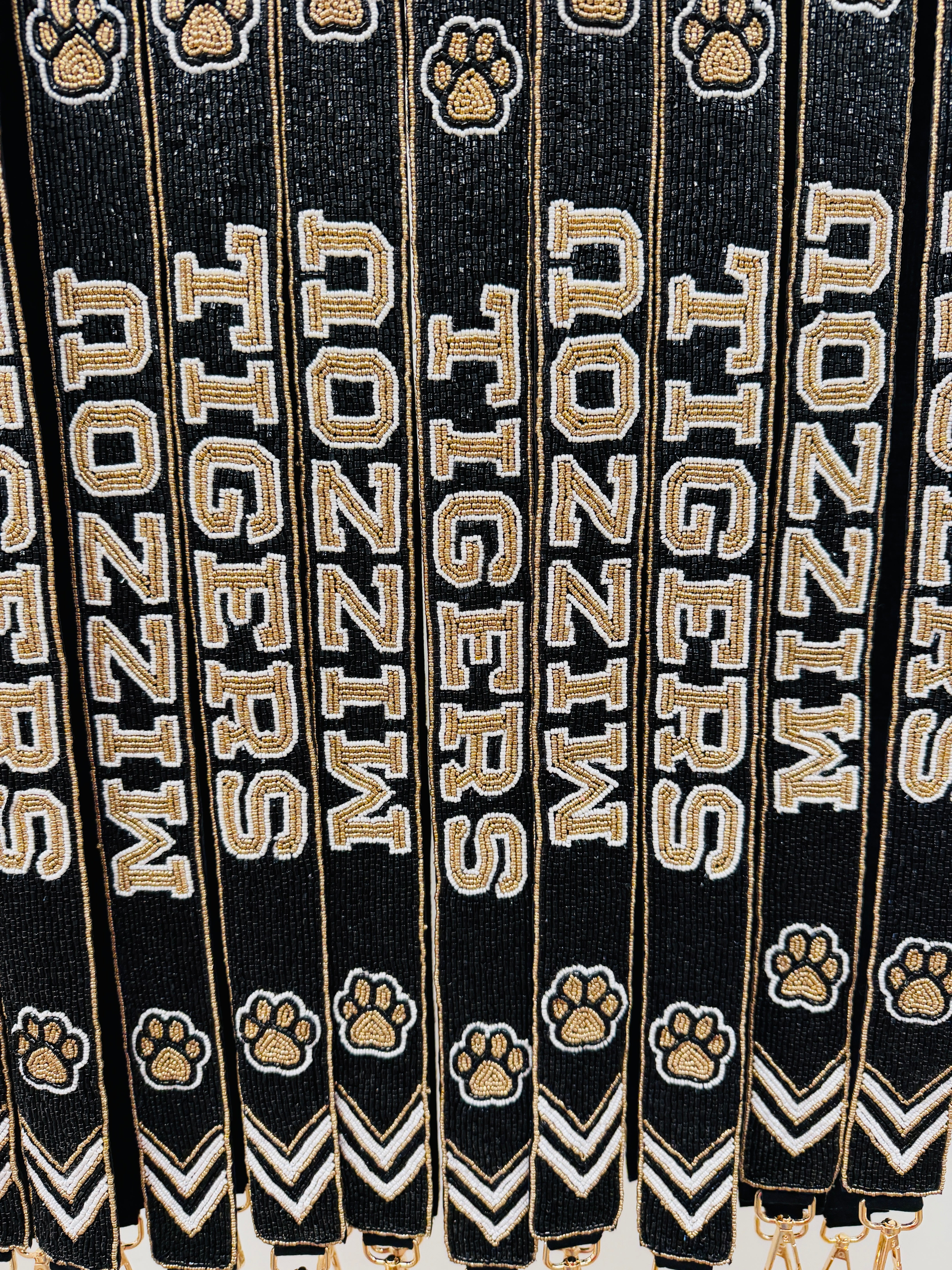 Mizzou Beaded Guitar Strap