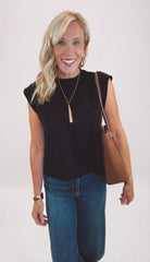 Sleek Sweater Top (black)