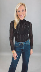 Juliette Dot Top (black)