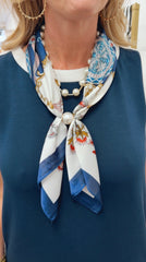 Pearl Lock Scarf Necklace