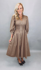 Midtown Zip Midi Dress