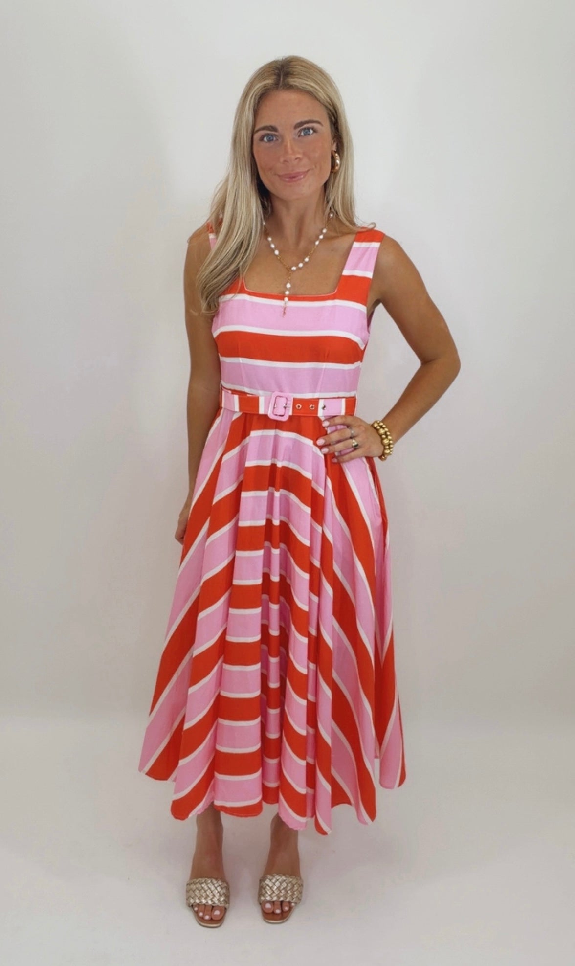 Sunset Sorbet Midi Dress