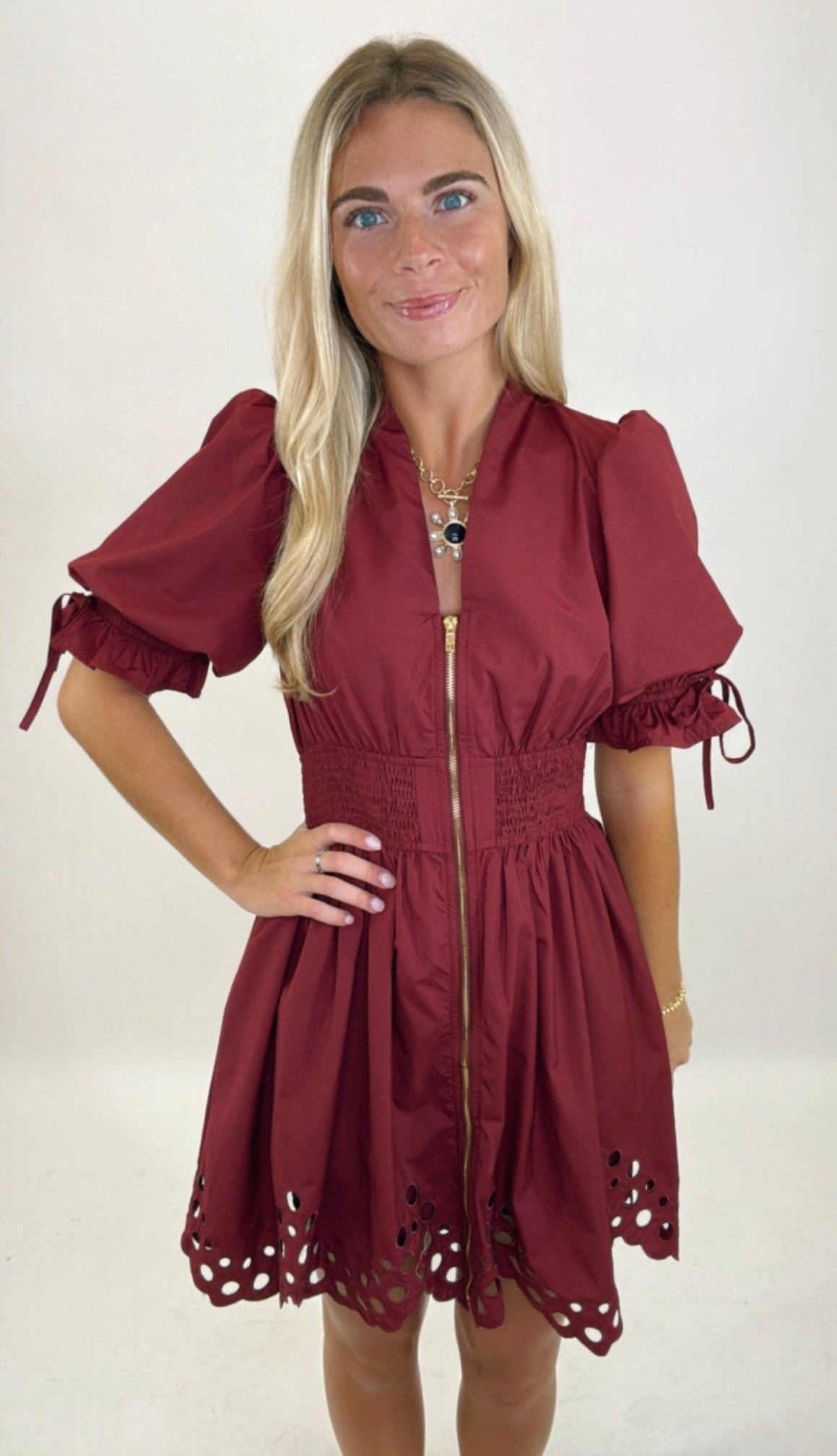 Easy Street Dress (burgundy)