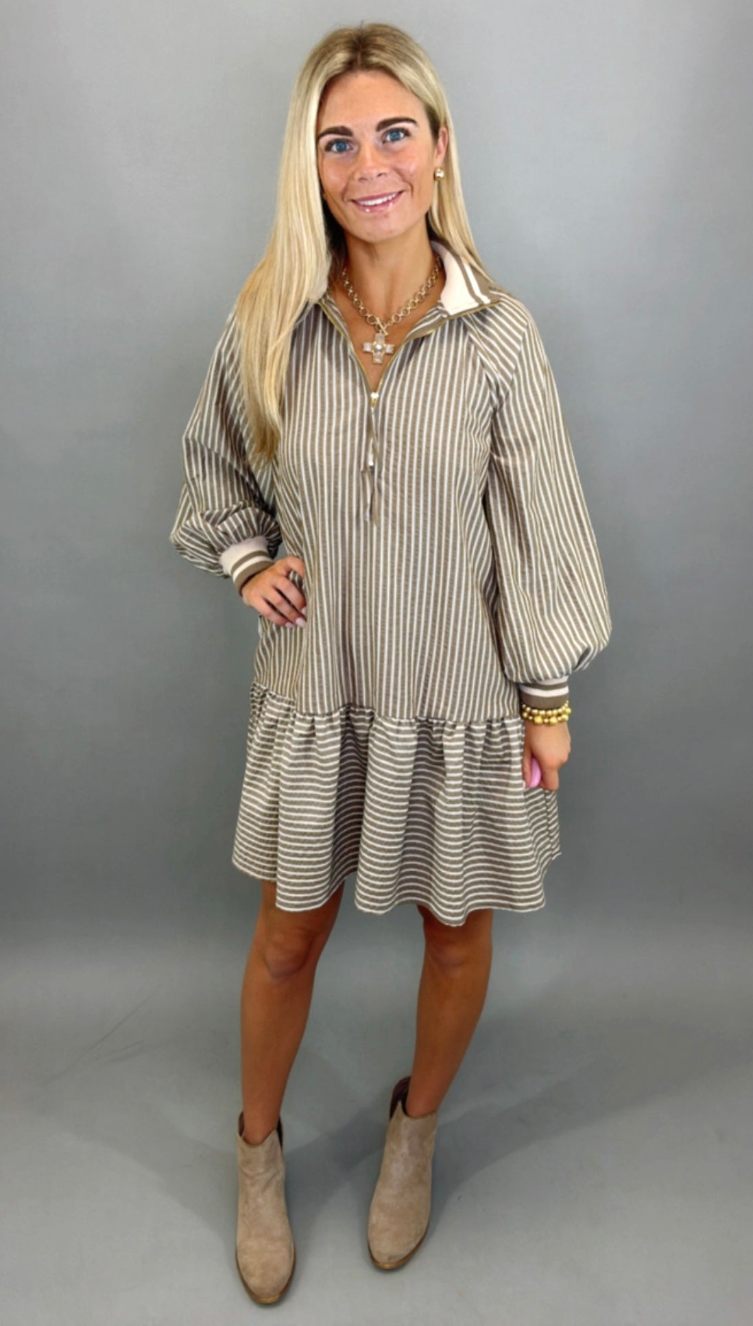 Zip Code Dress (mocha)