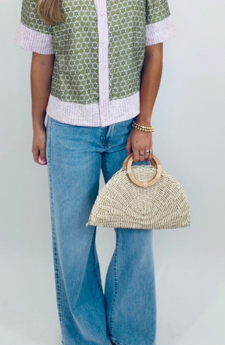 Natural Glow Straw Bag