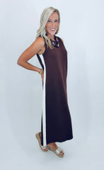 Side Hustle Dress (brown)