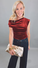 Velvet Rendezvous Top (burgundy)