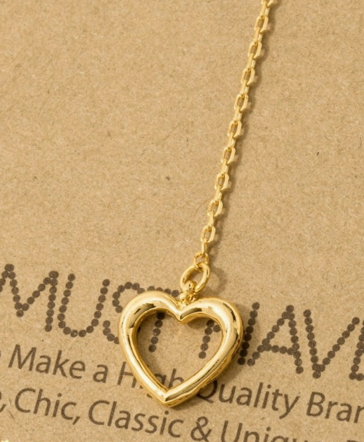 Heartline Drop Necklace
