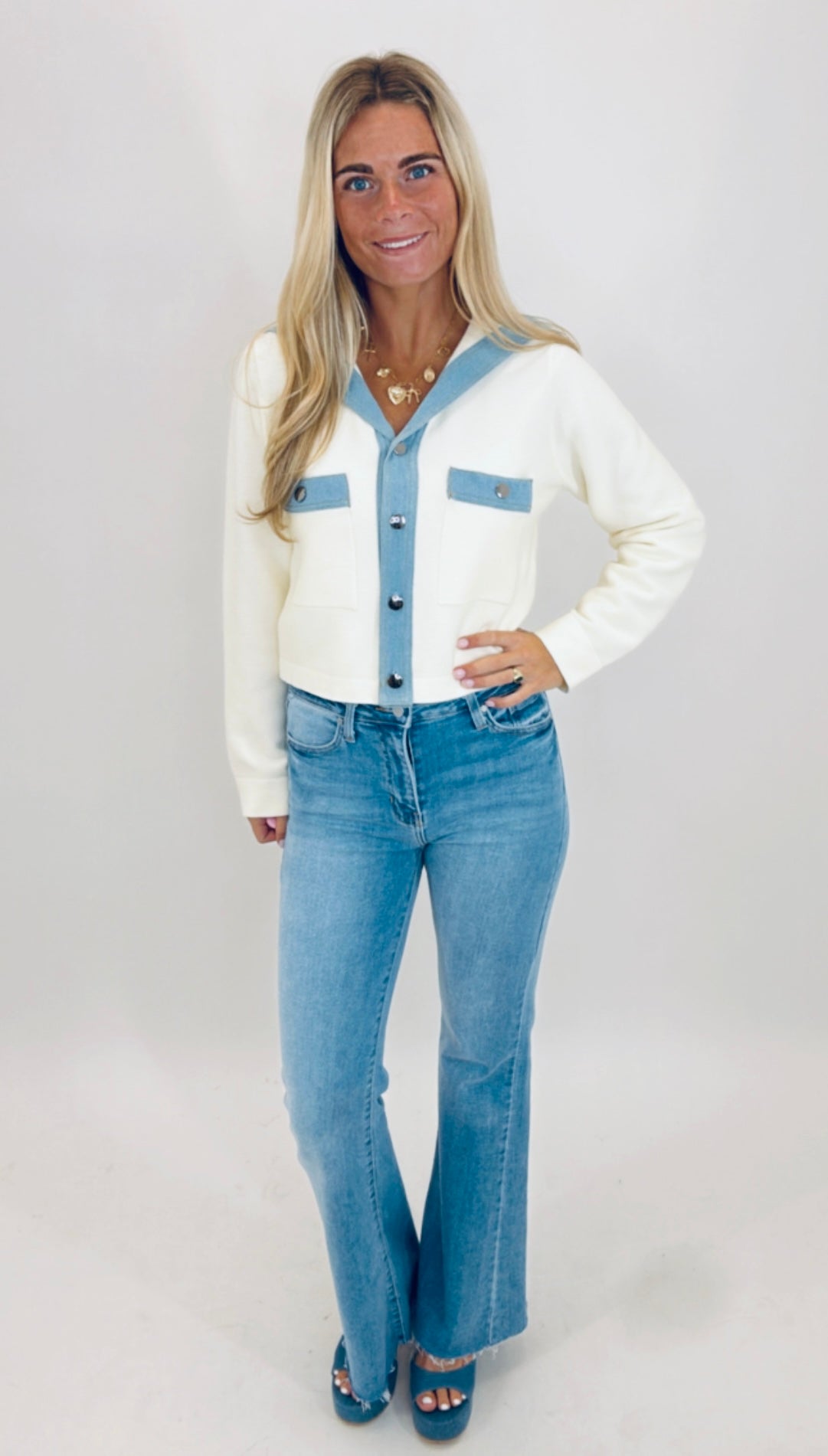 Indigo Prep Jacket (cream)