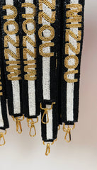 Mizzou Beaded Guitar Strap