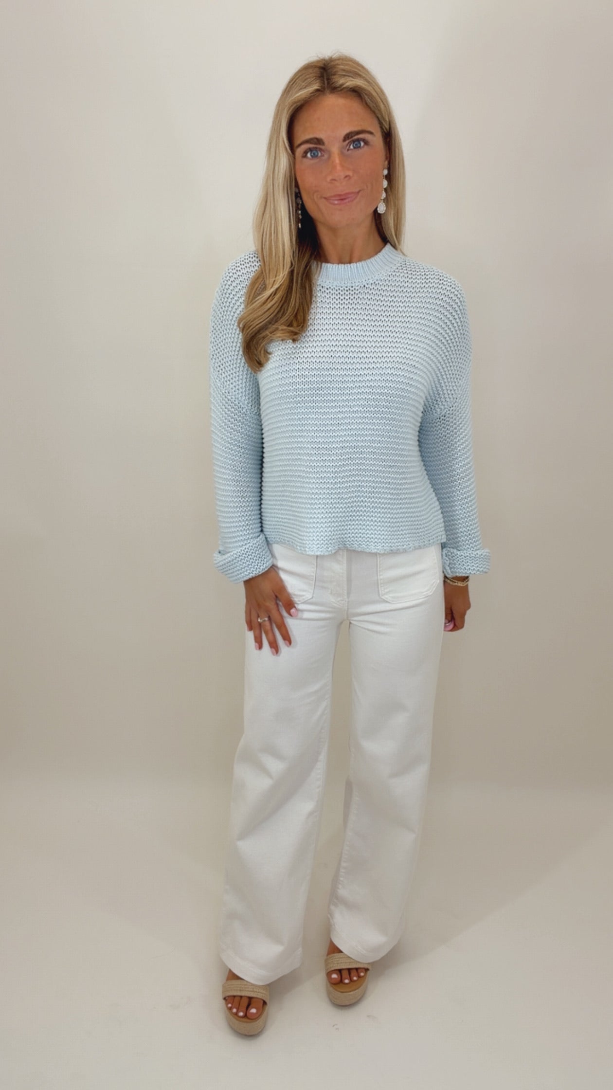 Easy Living Sweater (powder blue)