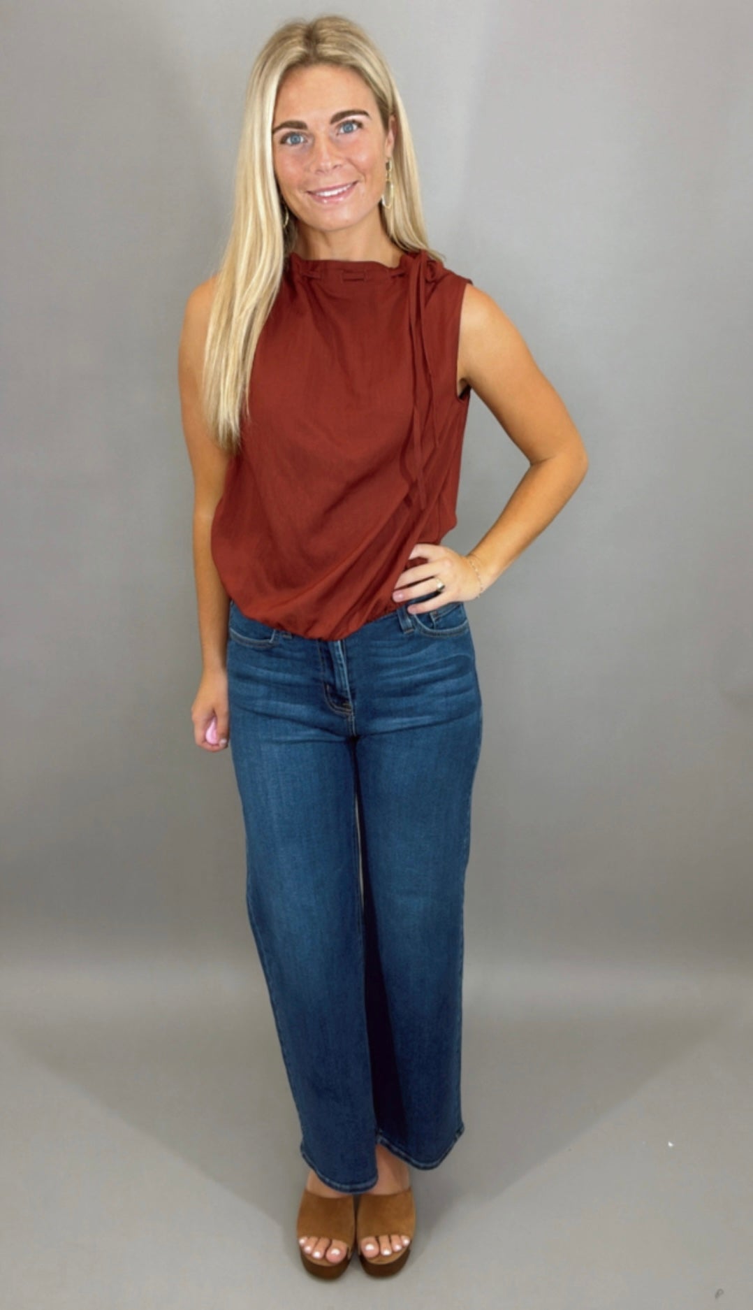 In a Cinch Top (burgundy)