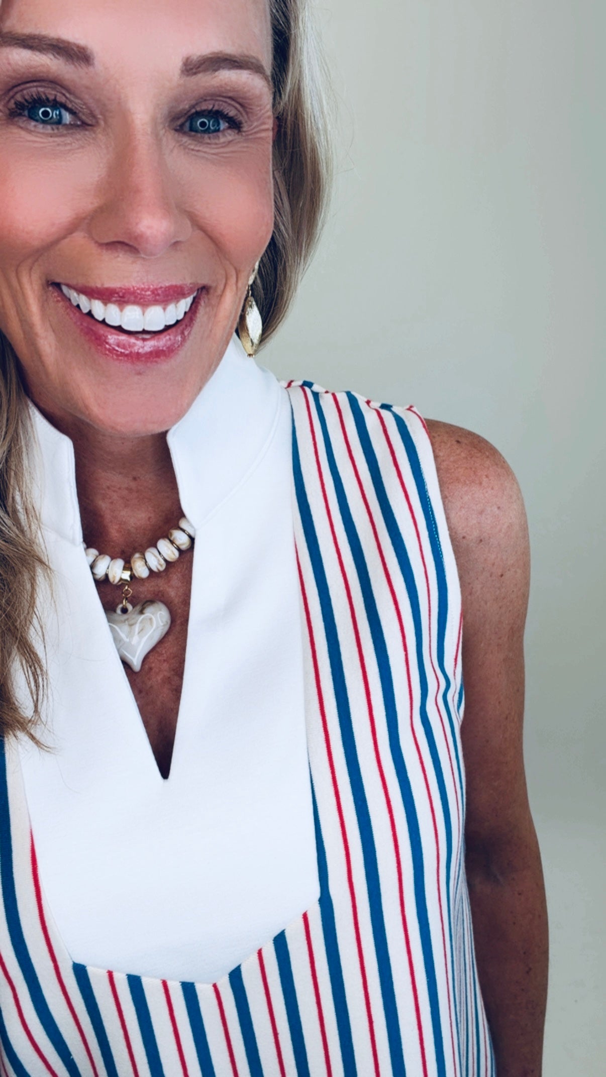 Downtown Stripe Top (blue)